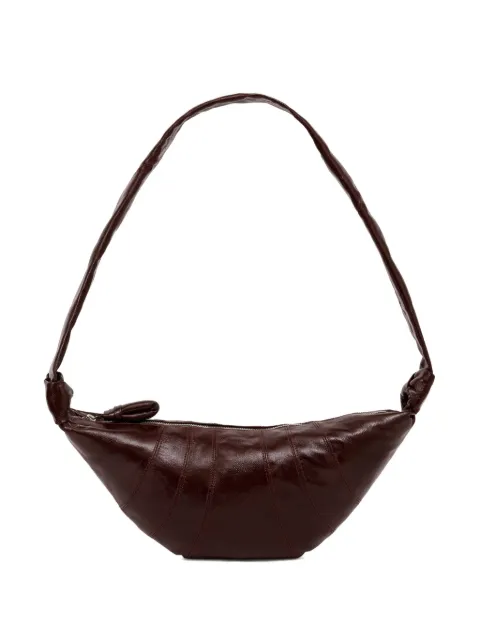 LEMAIRE medium Croissant bag in coated cotton Brown BG0001LF1329