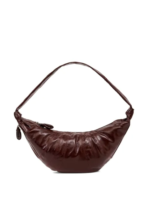 LEMAIRE large Croissant bag in coated cotton Brown BG0000LF1329