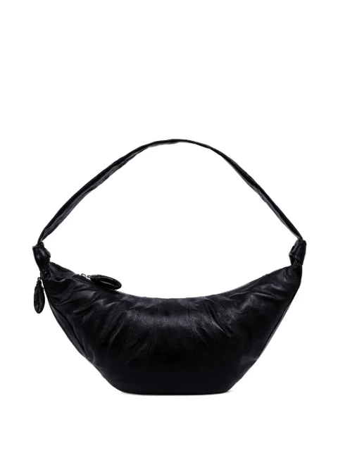 LEMAIRE large Croissant bag in coated cotton Black BG0000LF1329