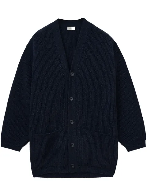 LEMAIRE ribbed cardigan Blue CO1077LK1027