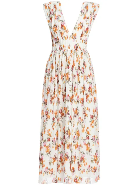 Aje Becoming dress Neutrals 24AW5186