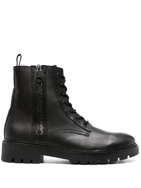 Calvin Klein Jeans zip-up combat boots Black YM0YM00262