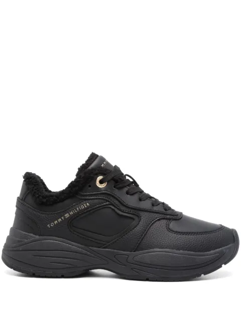 Tommy Hilfiger faux shearling-trim sneakers Black FW0FW08125
