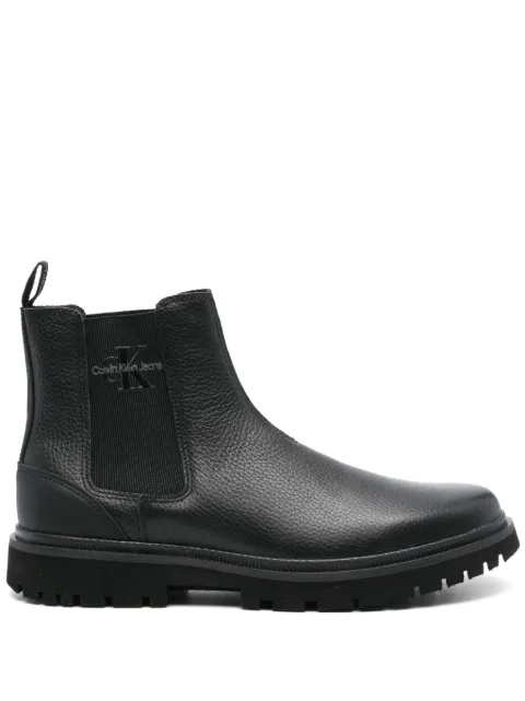 Calvin Klein Jeans leather boots Black YM0YM00750
