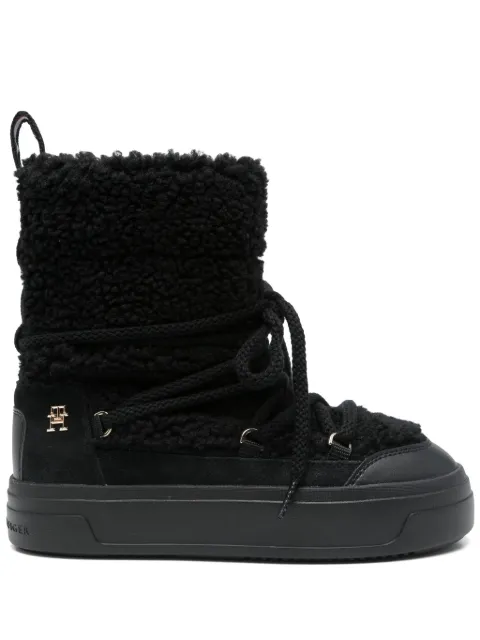 Tommy Hilfiger faux-shearling ankle boots Black FW0FW08252