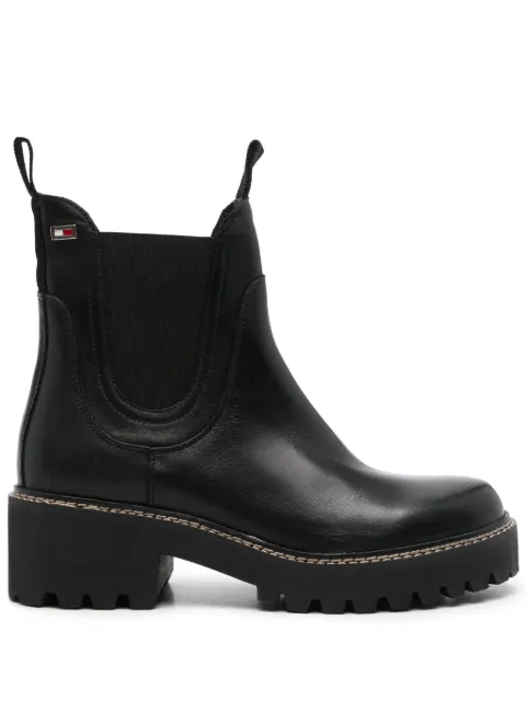 Tommy Hilfiger leather Chelsea boots Black FW0FW08217