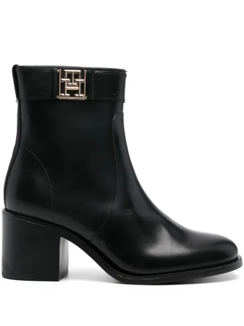 Tommy Hilfiger 65mm logo-plaque boots Black FW0FW07957