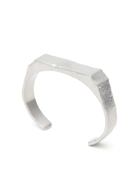 MM6 Maison Margiela Numeric engraved cuff bracelet Silver SM7UY0073P6625