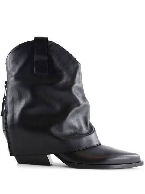Notabene 60mm Zorro leather boots Black ZORRO
