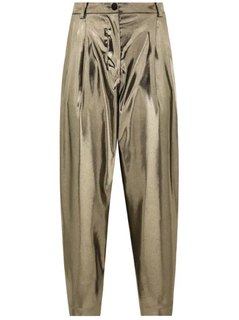 Dolce & Gabbana foil tapered trousers Gold FTC8YTFURMT