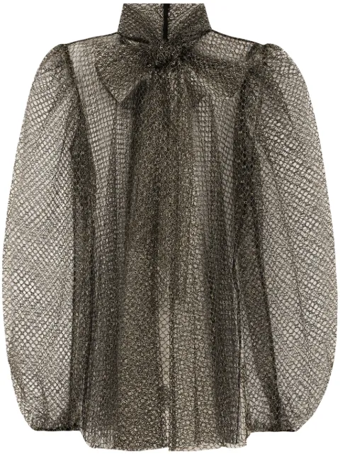 Dolce & Gabbana Halter-neck blouse Black F7AH8TFLOAV