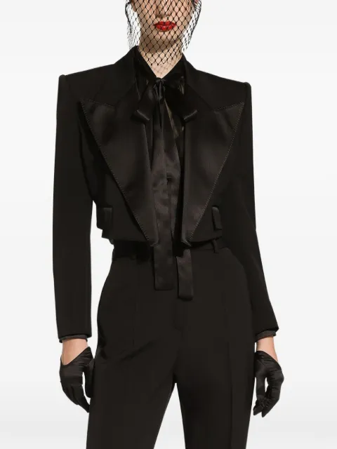 Dolce & Gabbana Halter-neck blouse Black F7AG0TFU1AT