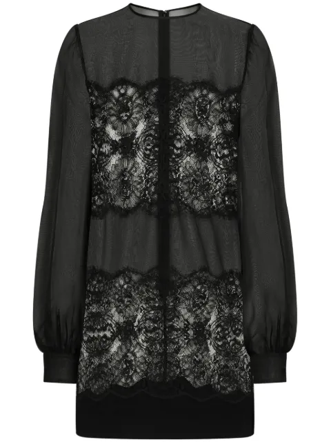 Dolce & Gabbana organza dress Black F6JNETFU1BU