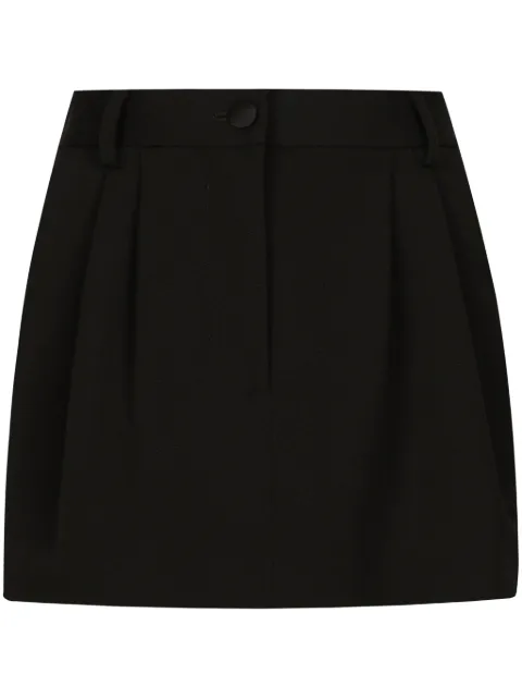 Dolce & Gabbana gabardine skirt Black F4CYITFU21E