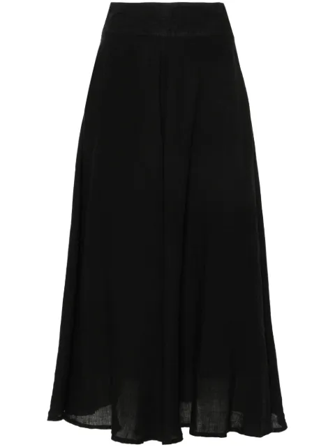 120% Lino linen skirt Black 31ALIW59AF000B317