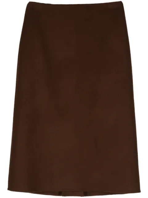 Ermanno Scervino double wool pencil skirt Brown D452O316HNG