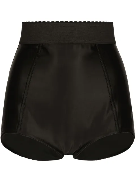 Dolce & Gabbana DNA high-waist mini shorts Black FTAG1TGDCMX