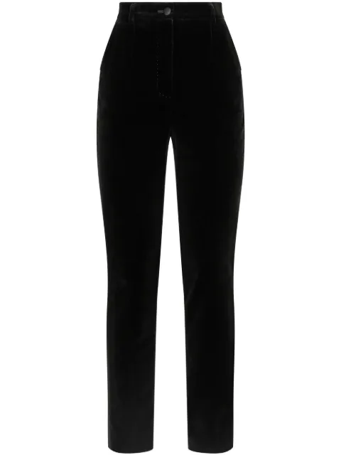 Dolce & Gabbana tailored velvet trousers Black FTC71TFUVG7