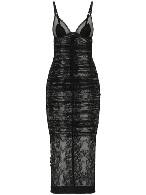 Dolce & Gabbana chantilly lace dress Black F6JRUTFLREW