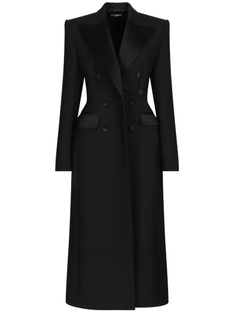 Dolce & Gabbana double-breasted coat Black F0W2FTFU272