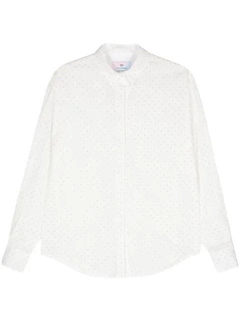 Chiara Ferragni rhinestone-embellished long-sleeve shirt White 77CBL210N0385