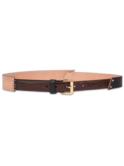 Moschino colour-block belt Black A80768036