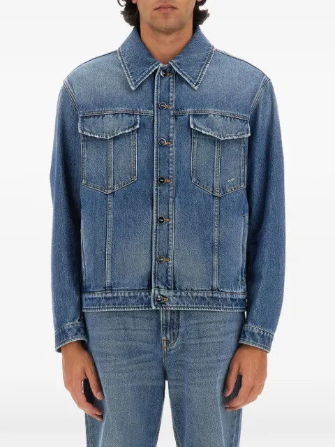 FENDI buttoned denim jacket Blue FW1027AS02
