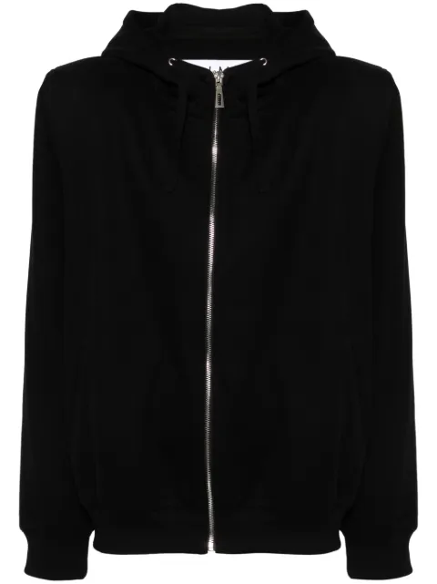 Almaz shoulder-pads cotton hoodie Black TP0101SS24
