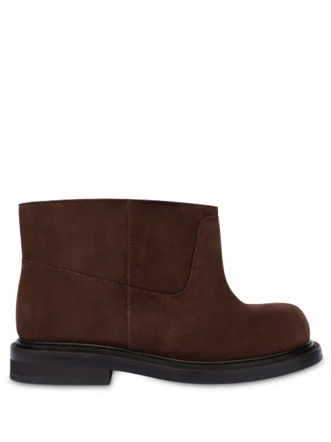 Moschino Olivia slip-on suede ankle boots Brown MA21104C0LME0