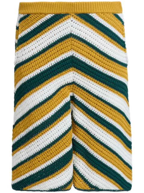 Marni crochet-knit shorts Green PUMG0044Q0UFCB27