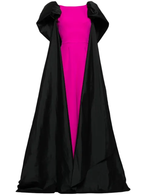 Saiid Kobeisy cape-detail wide-leg jumpsuit Pink RTWSS24LE06