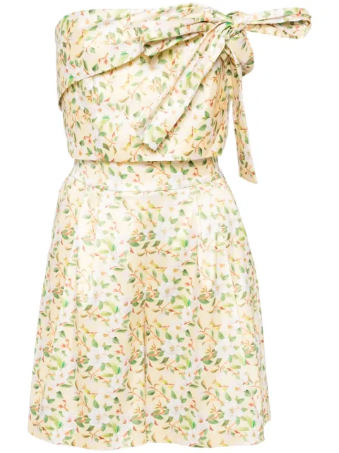 Saiid Kobeisy Mikado tailored top and shorts set Yellow RTWSS24LE14