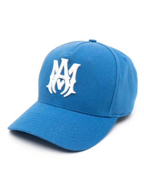 AMIRI logo-embroidered canvas cap Blue AMHACP1016
