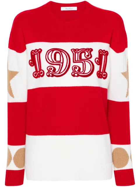 Max Mara Dirce striped knitted jumper Red 2421366121600