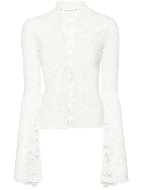 MANURÍ Sally lace bouse White MRFW24BL9VIPL05