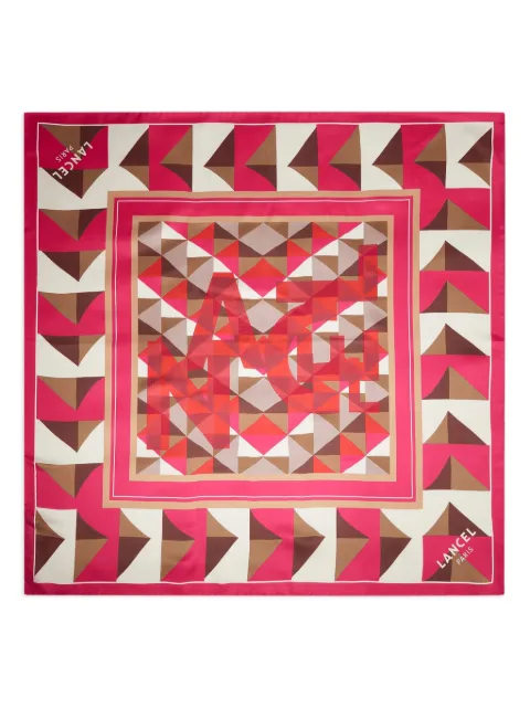 Lancel Labyrinth silk scarf Pink A13104ZYTU
