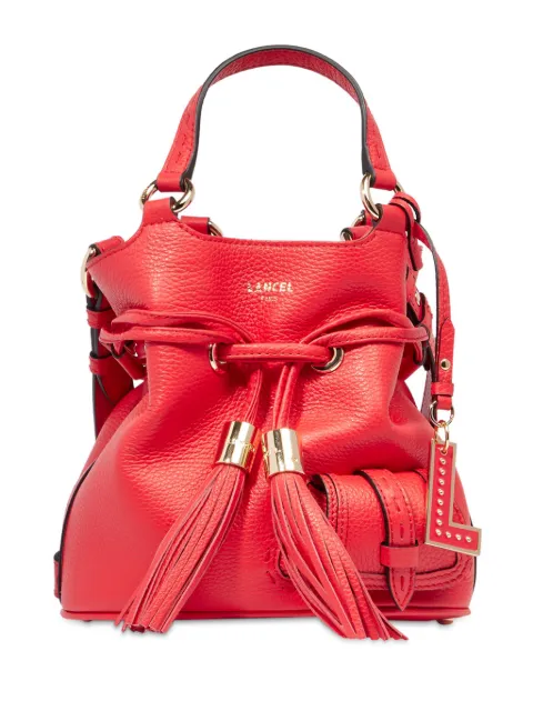 Lancel small Premier Flirt leather bucket bag Red A10109JQTU