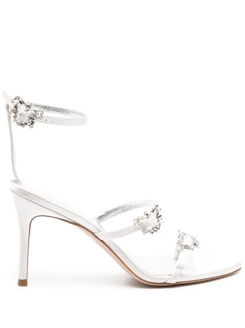 Sophia Webster Grace 80mm crystal-embellished sandals White SBR24005