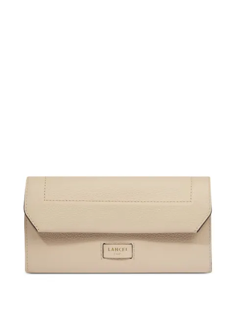 Lancel Ninon flap-closure leather wallet Neutrals A099868BTU