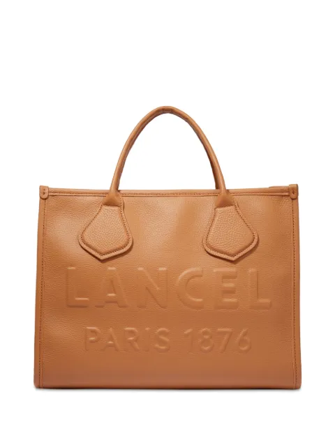 Lancel medium Jour de Lancel leather tote bag Brown A1299620TU