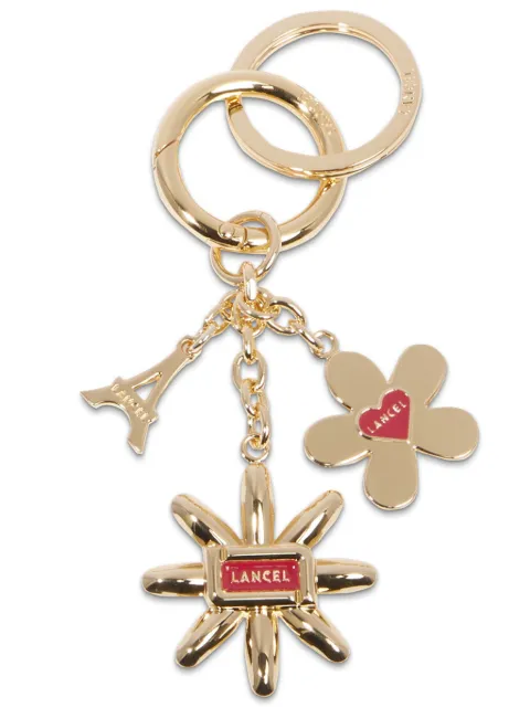 Lancel Champ de Mars logo-engraved keyring Gold A13088V8TU
