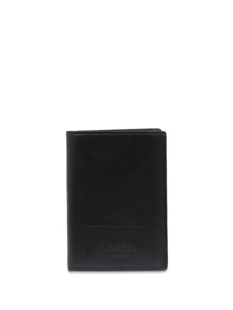 Lancel 9cc tri-fold leather wallet Black A1299010TU