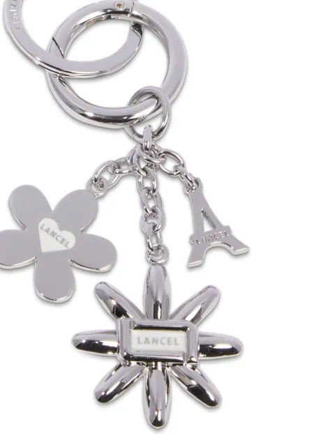 Lancel Champ de Mars logo-engraved keyring Silver A13088V7TU
