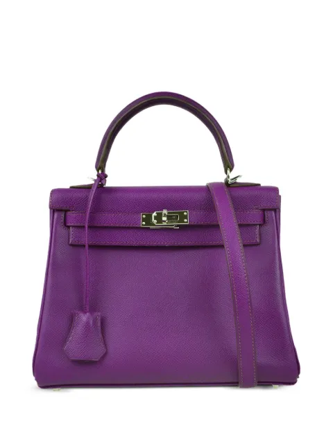 Hermès Pre-Owned 2010 Kelly Retourne 25 two-way handbag Purple 147SSQUAREN