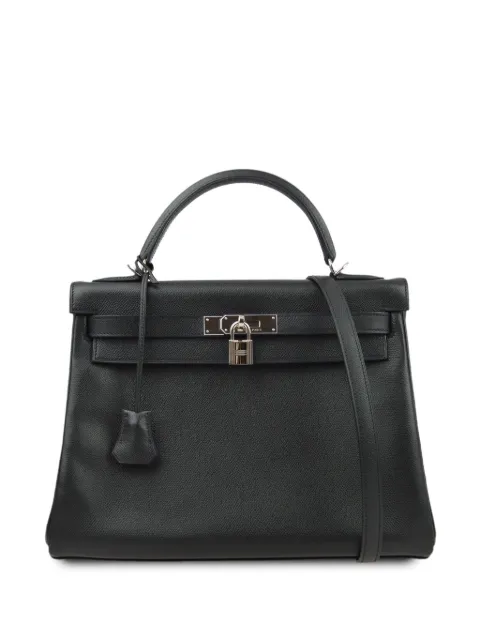 Hermès Pre-Owned 2005 Kelly Retourne 32 two-way handbag Black SQUAREI81S