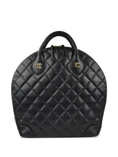 CHANEL Pre-Owned 1998 diamond-quilted double CC handbag Black 5224963