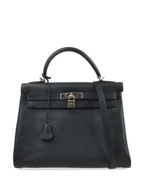 Hermès Pre-Owned 2004 Kelly 32 two-way handbag Black SQUAREHN16