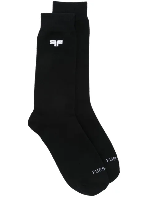 FURSAC logo-embroidered socks Black FHABO00086