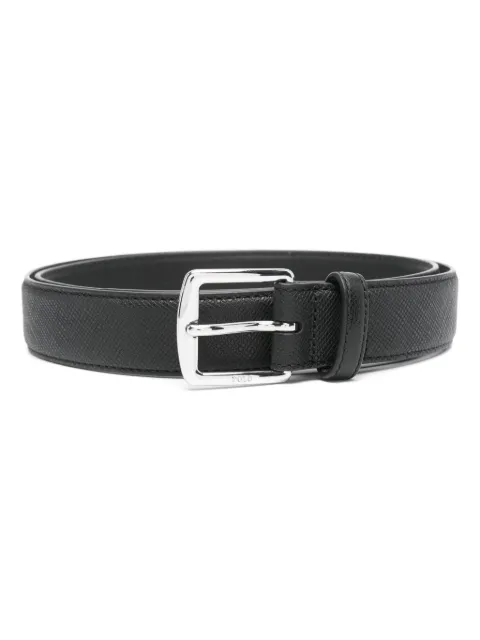 Polo Ralph Lauren Saffiano leather belt Black 405931707001