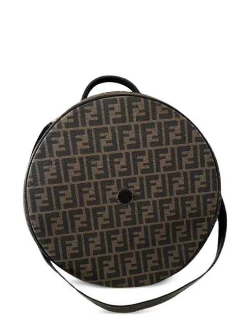 Fendi Pre-Owned 1990s Zucca canvas shoulder bag Brown FENDIFFRELOADEDROUND90SBAG